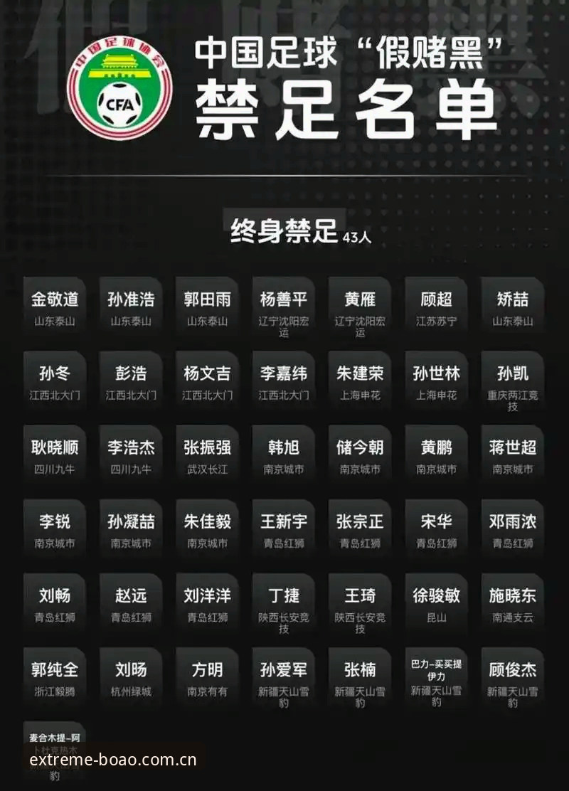 中国足球禁足事件深度解读：博澳体育赛事投注平台用户指南式分析